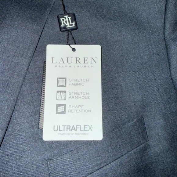 Lauren Ralph Lauren Classic Fit Flex Suit Jacket Charcoal Solid 56 Long career - Picture 6 of 9
